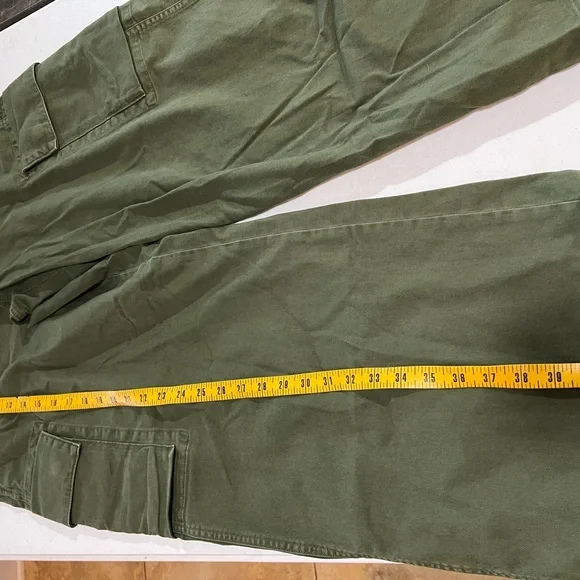 Gap wide leg Green Cargo Pants 14 women’s - Picture 10 of 12